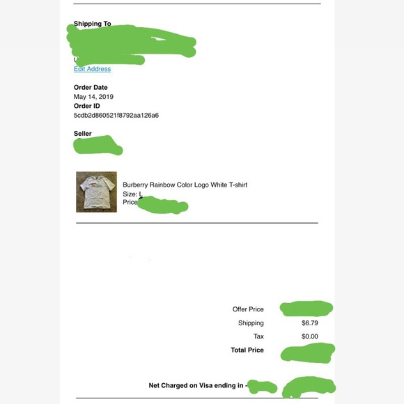 *SOLD* Burberry Rainbow Logo T-Shirt - Picture 7 of 7